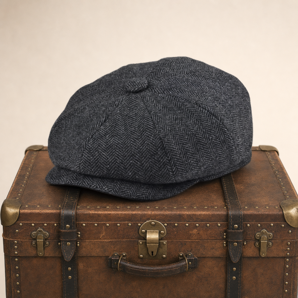 Flat cap in wool — LEOMINSTER