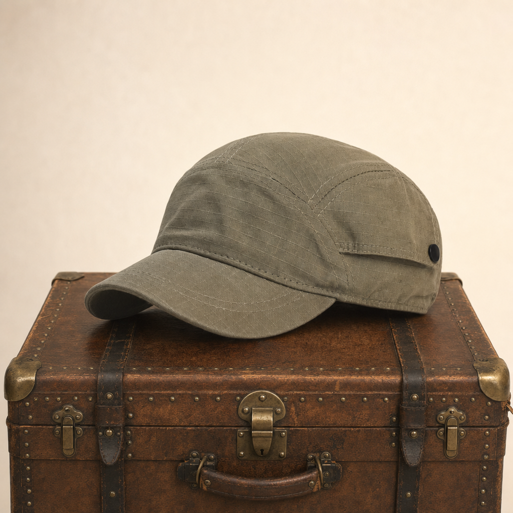 Flat cap in cotton — LEDBURY