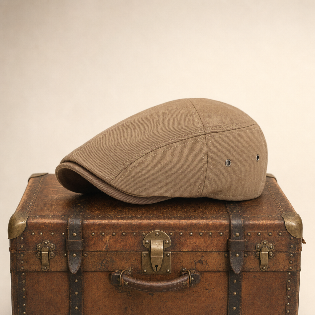Flat cap in cotton — CRICKHOWELL