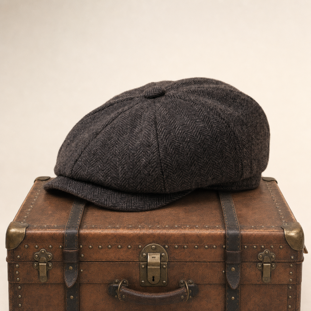 Flat cap in wool — BROMYARD