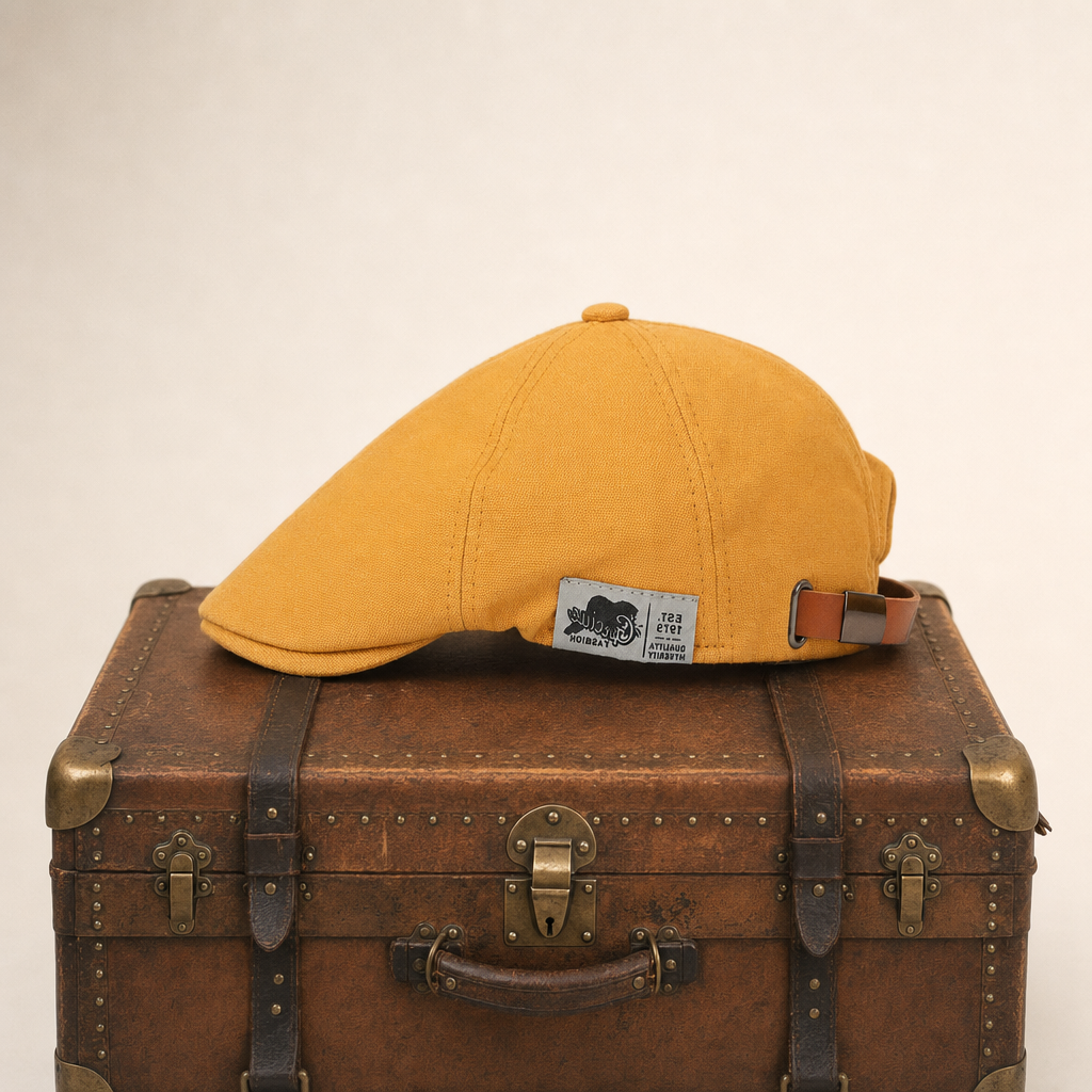 Flat cap in cotton — GLOSSOP