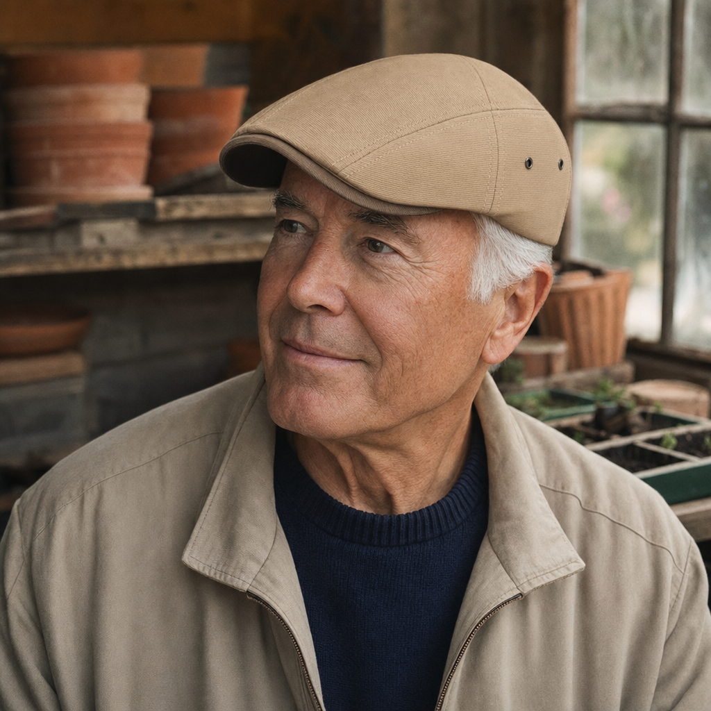 Flat cap in cotton — CRICKHOWELL