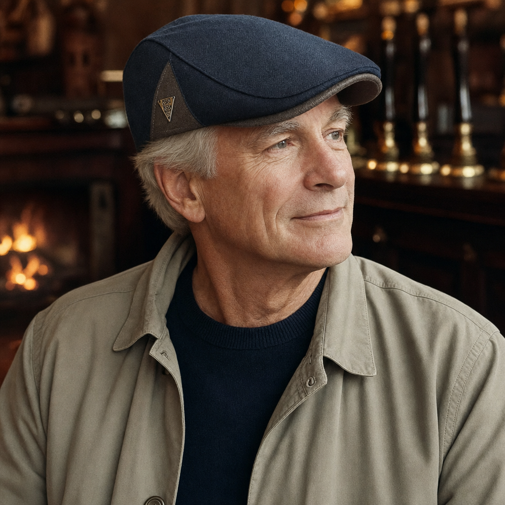 Flat cap in cotton — BOROUGHBRIDGE