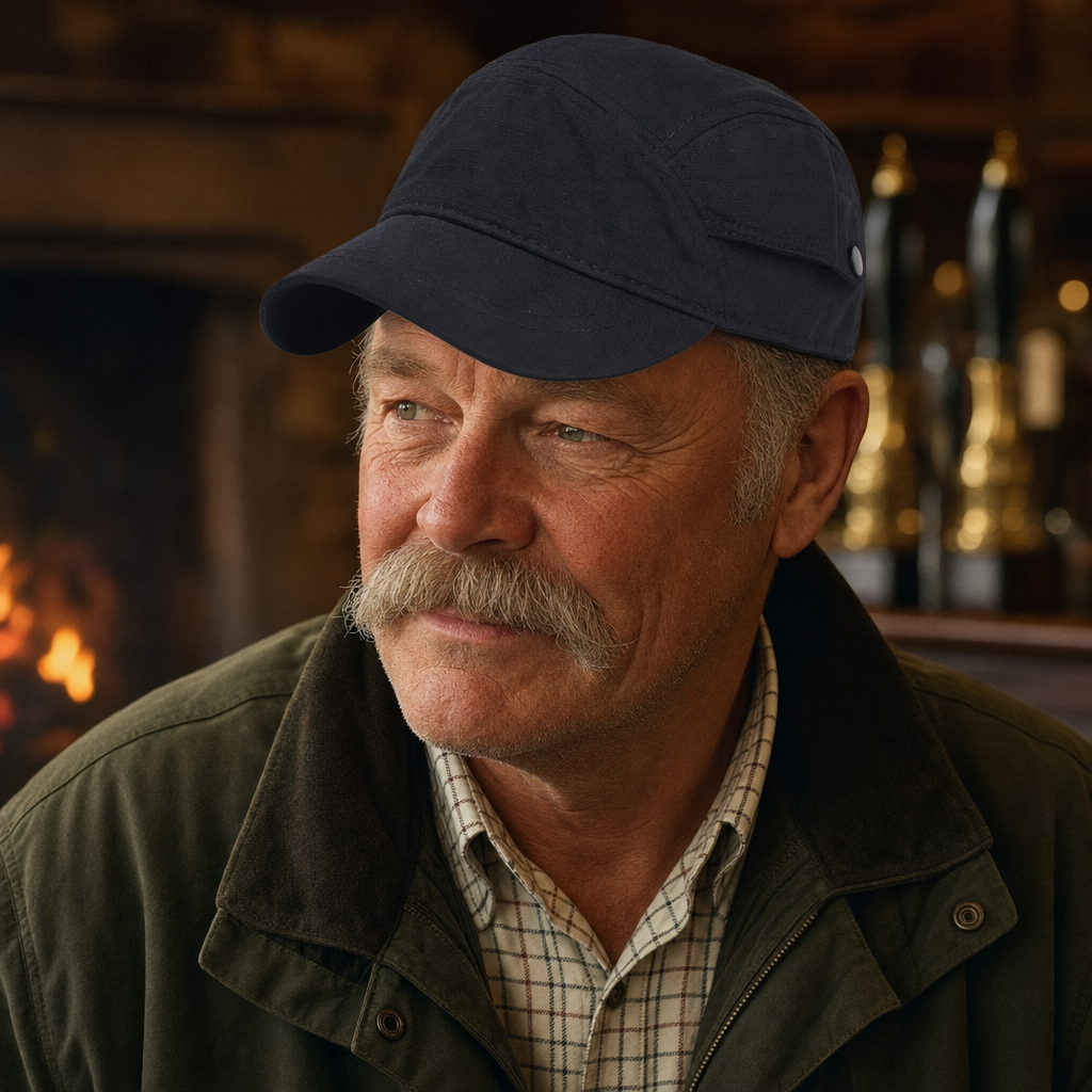 Flat cap in cotton — LEDBURY