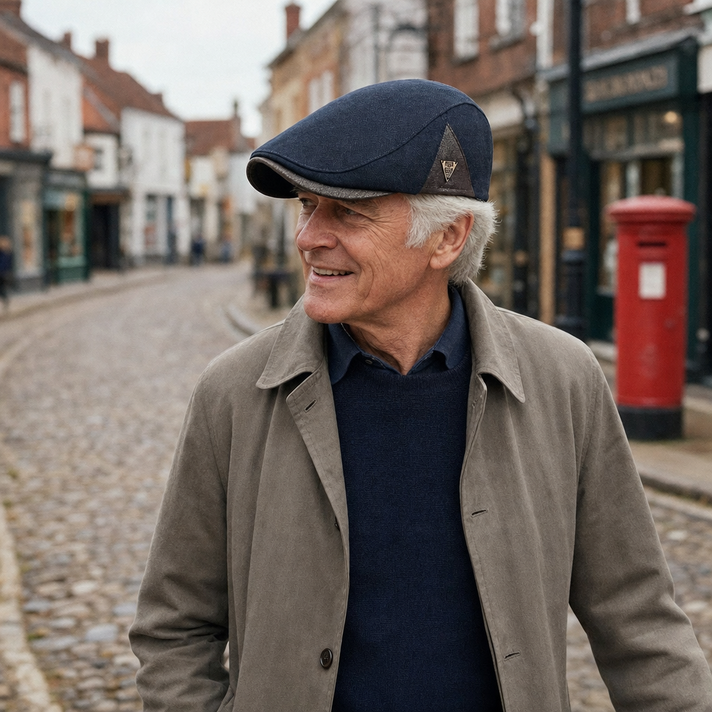 Flat cap in cotton — BOROUGHBRIDGE