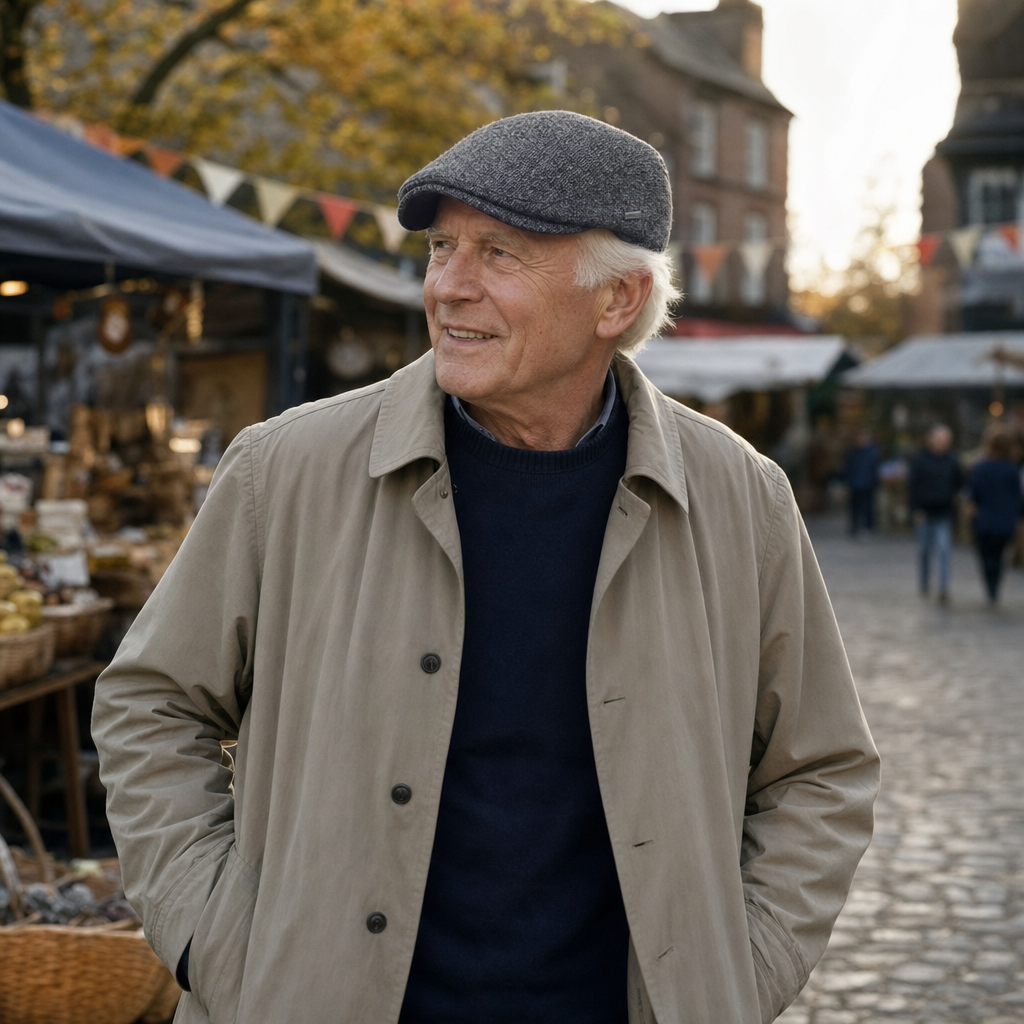 Flat cap in wool — WINCANTON