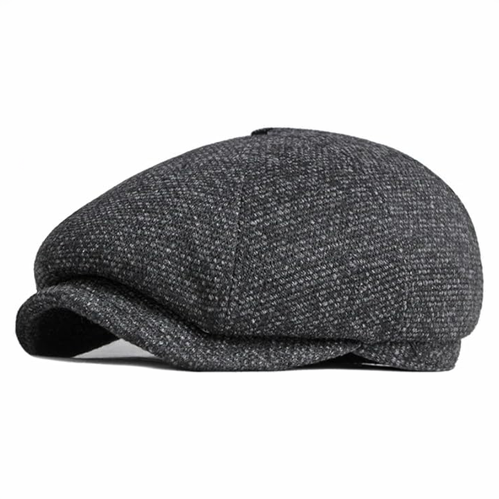 Marl newsboy cap in wool — HONITON