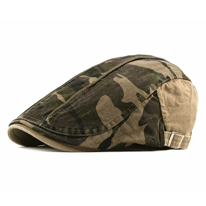 Camouflage driver cap in cotton — KESWICK