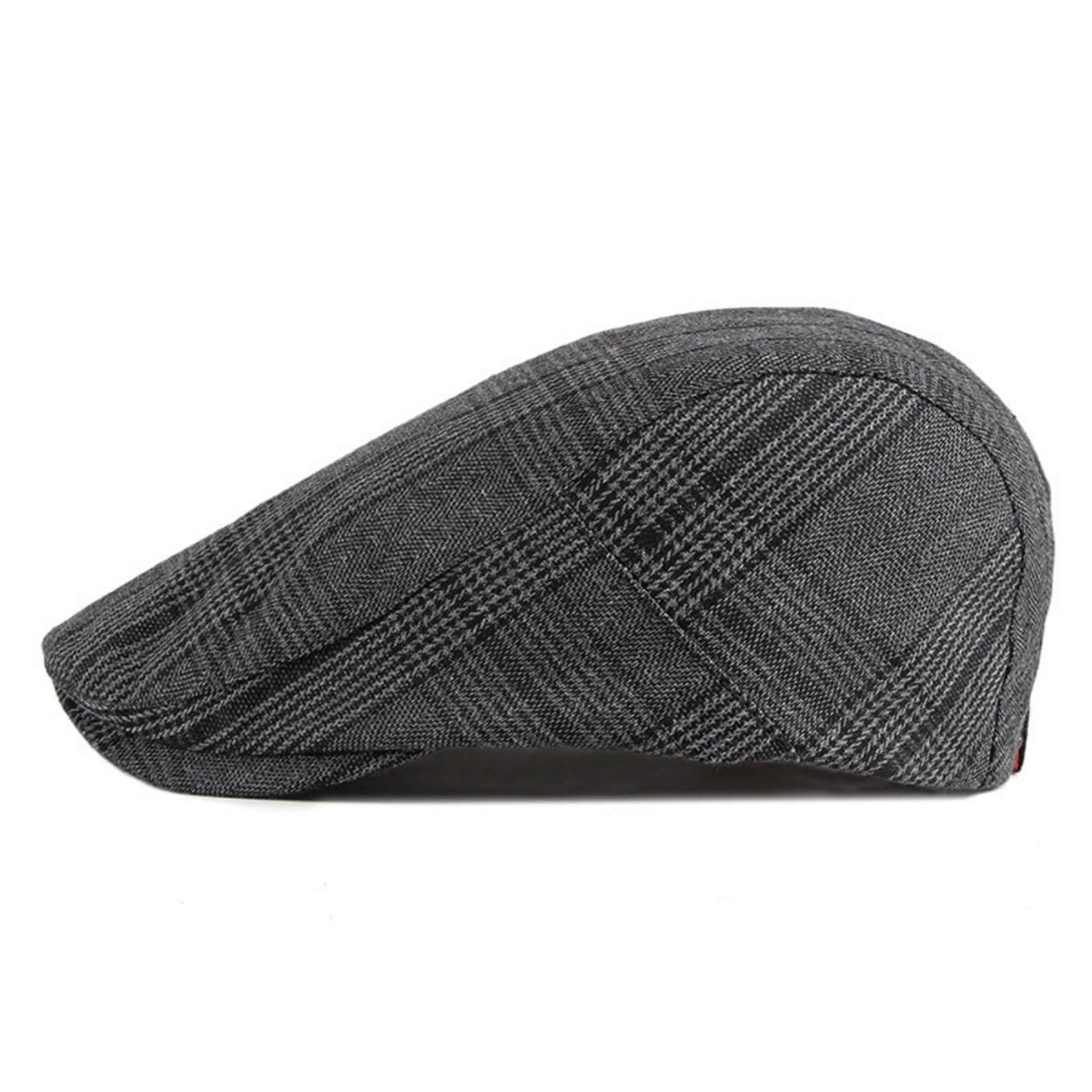 Check flat cap in cotton — CLITHEROE