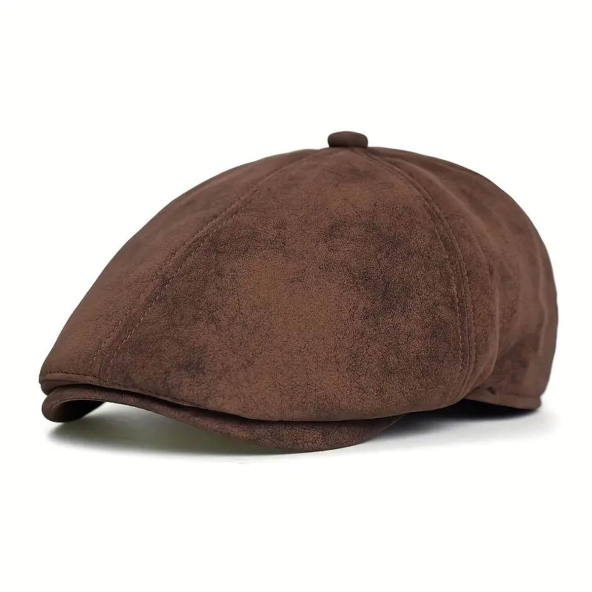 Newsboy cap in suede — EGREMONT