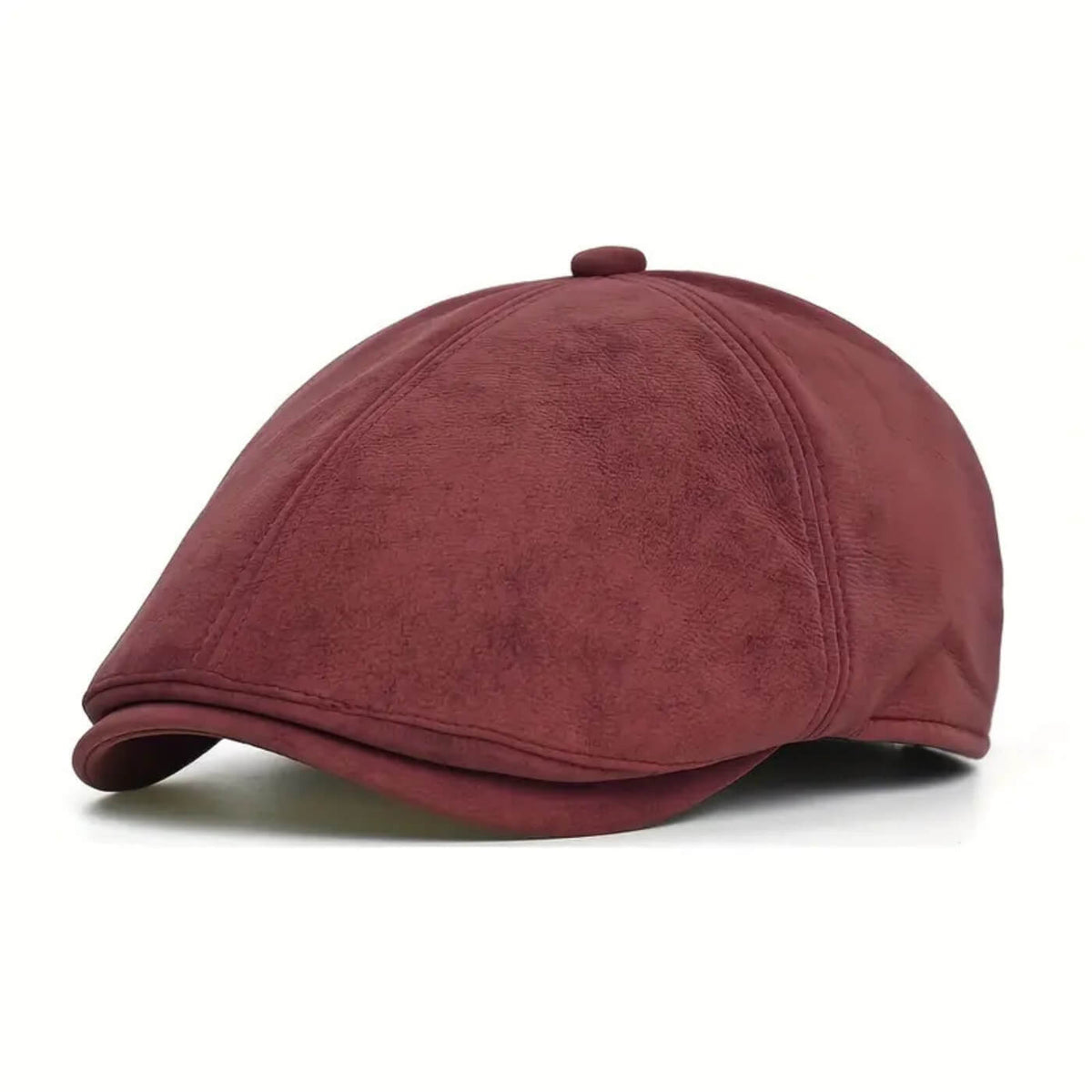 Newsboy cap in suede — EGREMONT