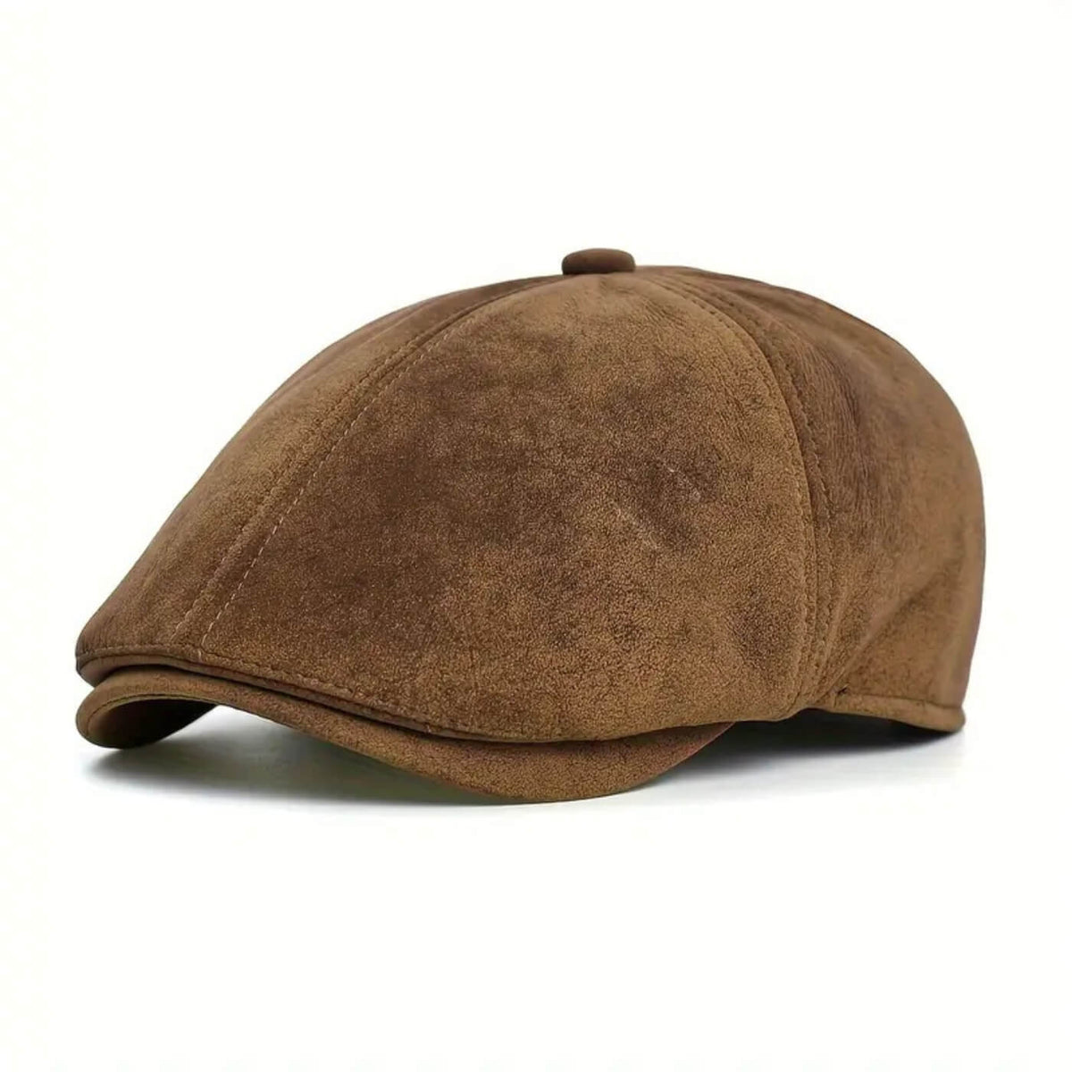 Newsboy cap in suede — EGREMONT