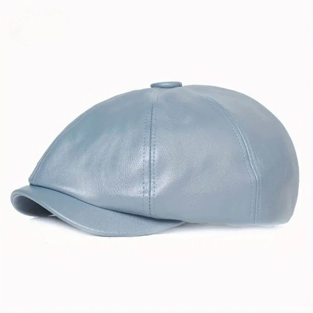 Flat cap in leather — SOUTHWOLD