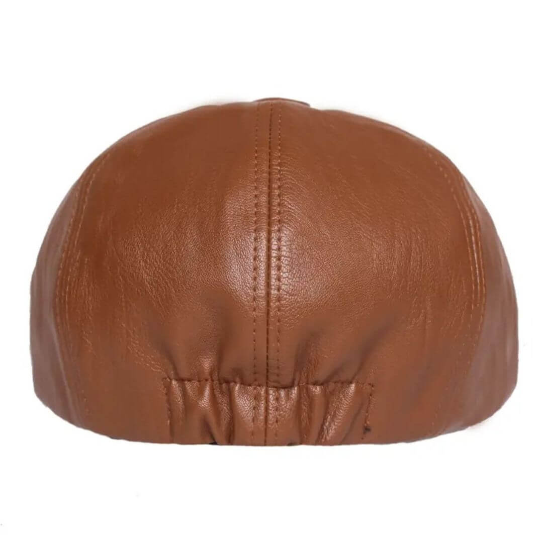Flat cap in leather — SOUTHWOLD