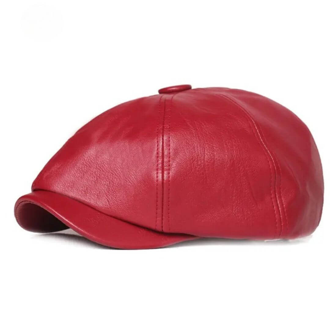 Flat cap in leather — SOUTHWOLD