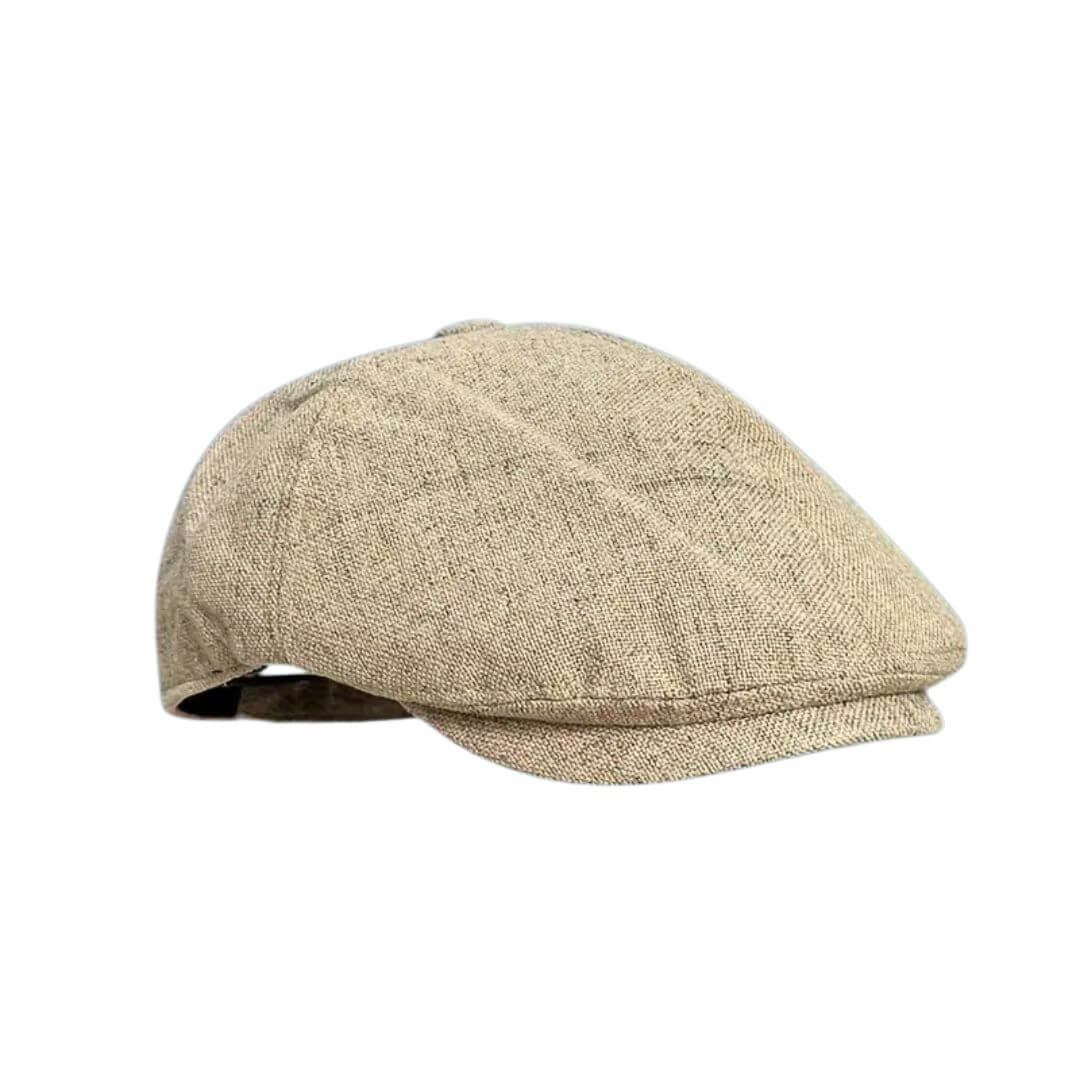 Flat cap in a linen blend — FAIRFORD
