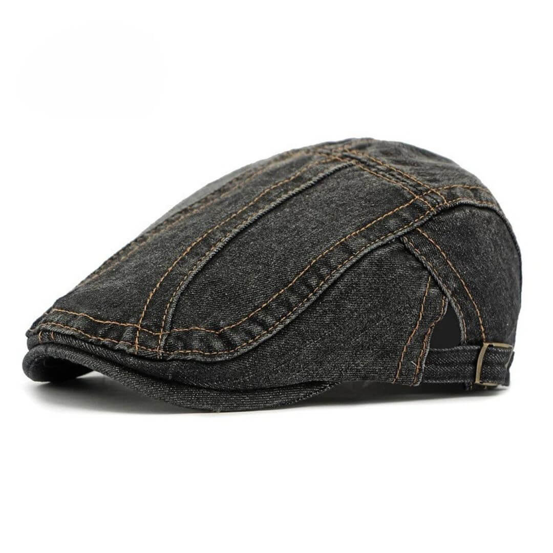 Flat cap in denim — MONTGOMERY