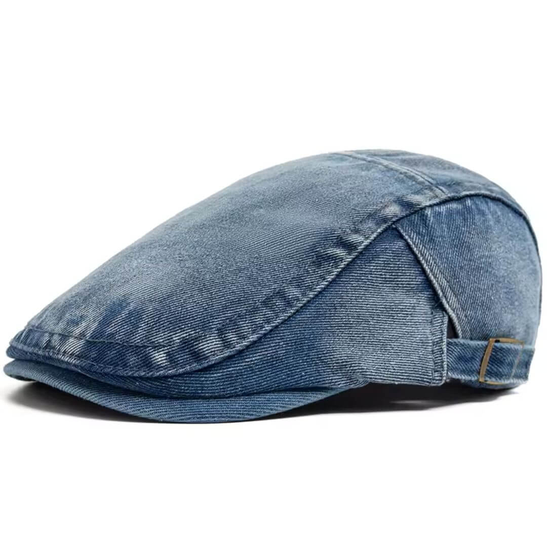 Flat cap in denim — MORPETH