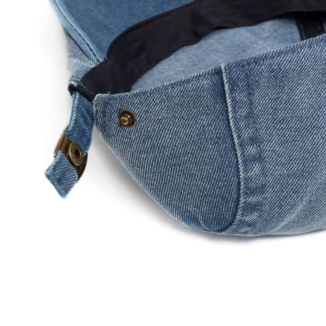 Flat cap in denim — MORPETH