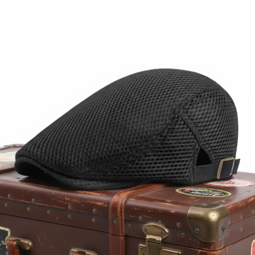 Flat cap in mesh — TETBURY