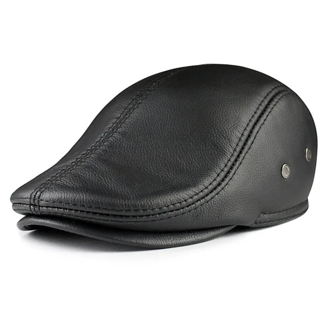 Ivy cap in leather — EVESHAM