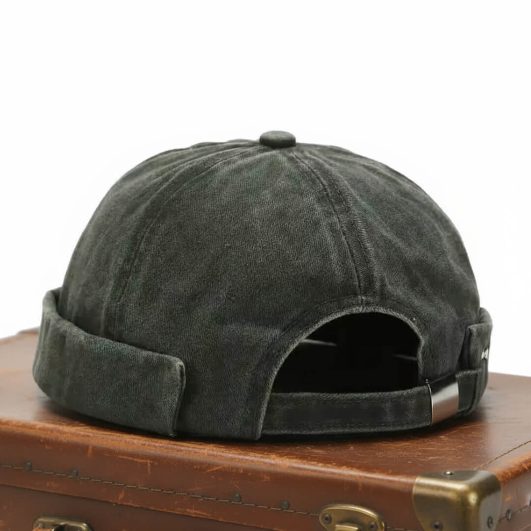 Docker cap in denim — PRESTEIGNE
