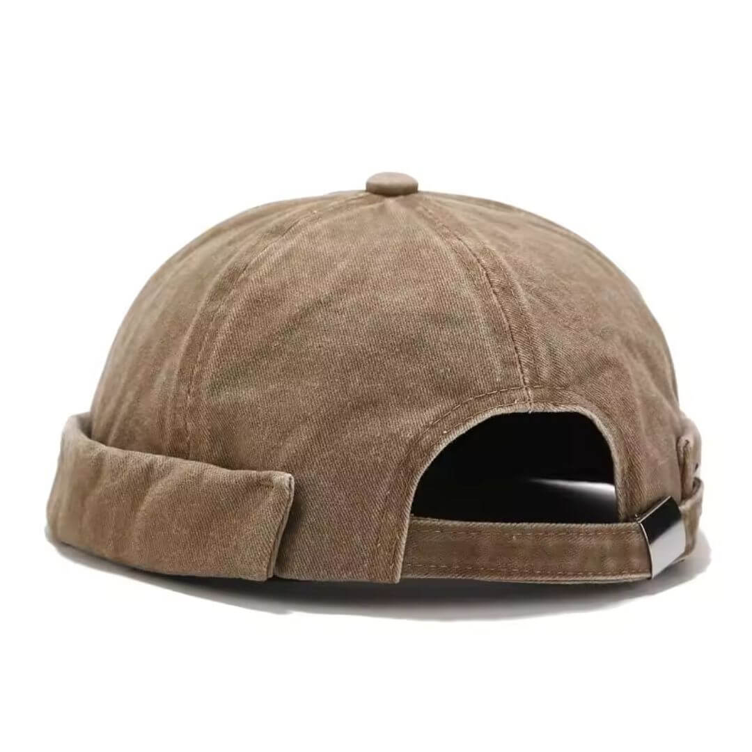 Docker cap in denim — PRESTEIGNE