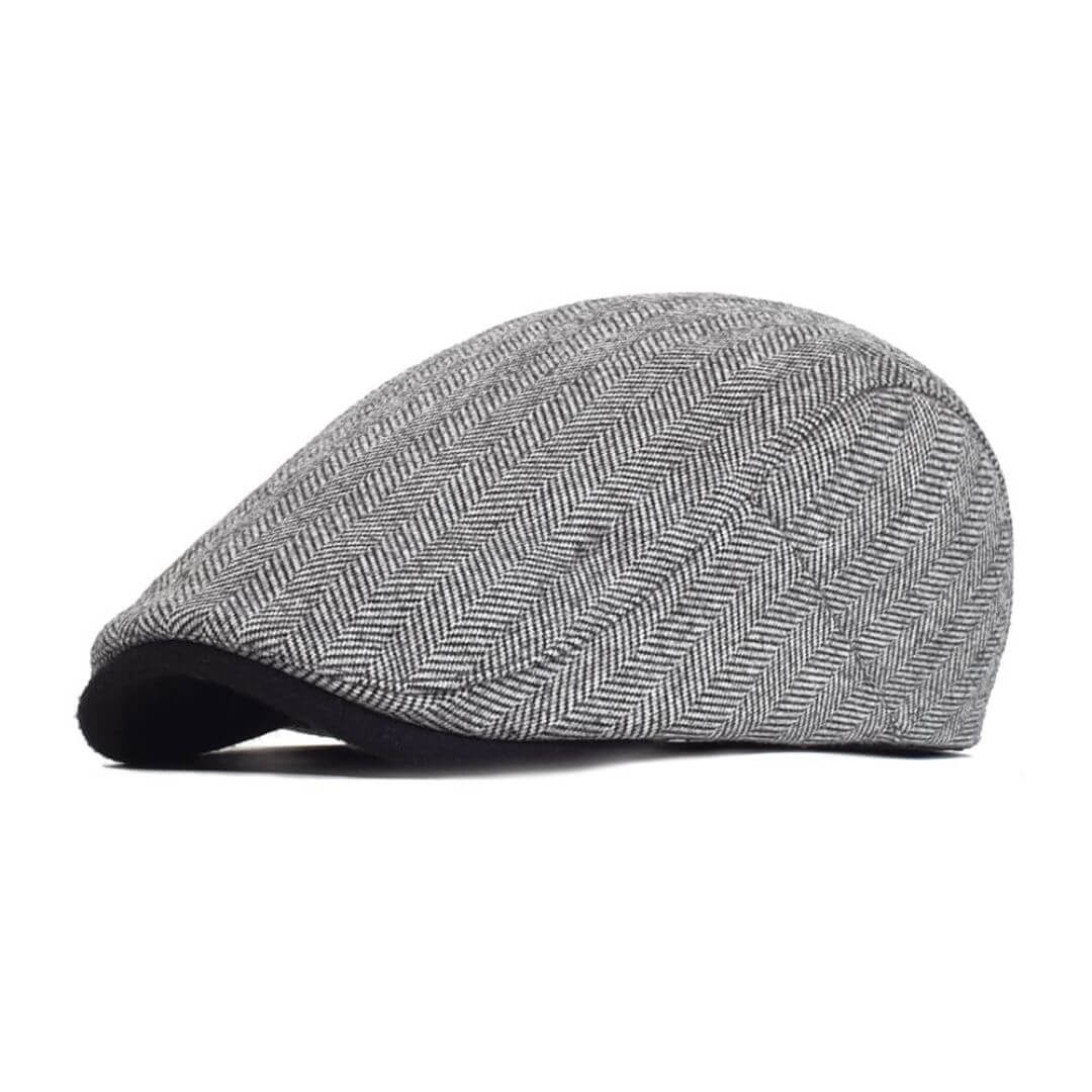 Herringbone ivy cap in wool — PICKERING