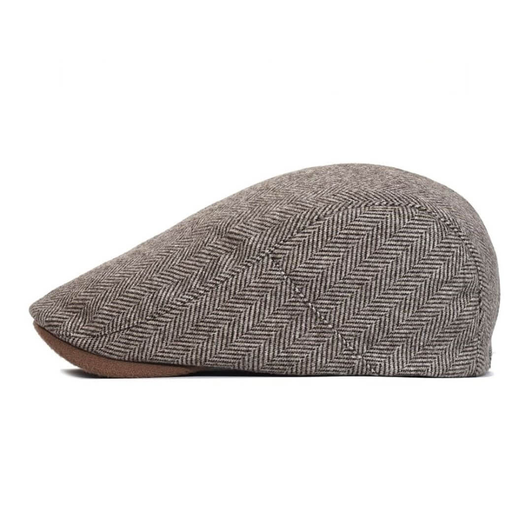 Herringbone ivy cap in wool — PICKERING