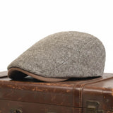 Herringbone ivy cap in wool — PICKERING