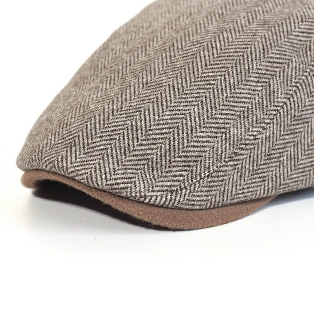 Herringbone ivy cap in wool — PICKERING