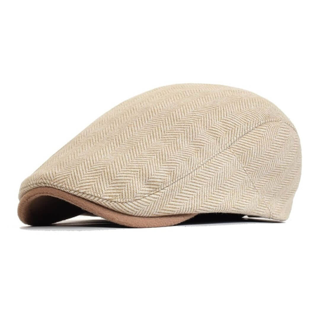 Herringbone ivy cap in wool — PICKERING