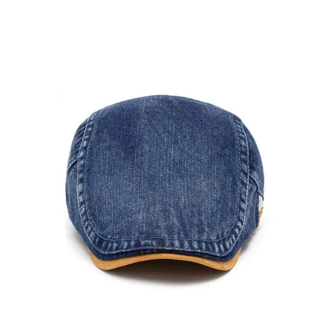 Flat cap in denim — RUTHIN