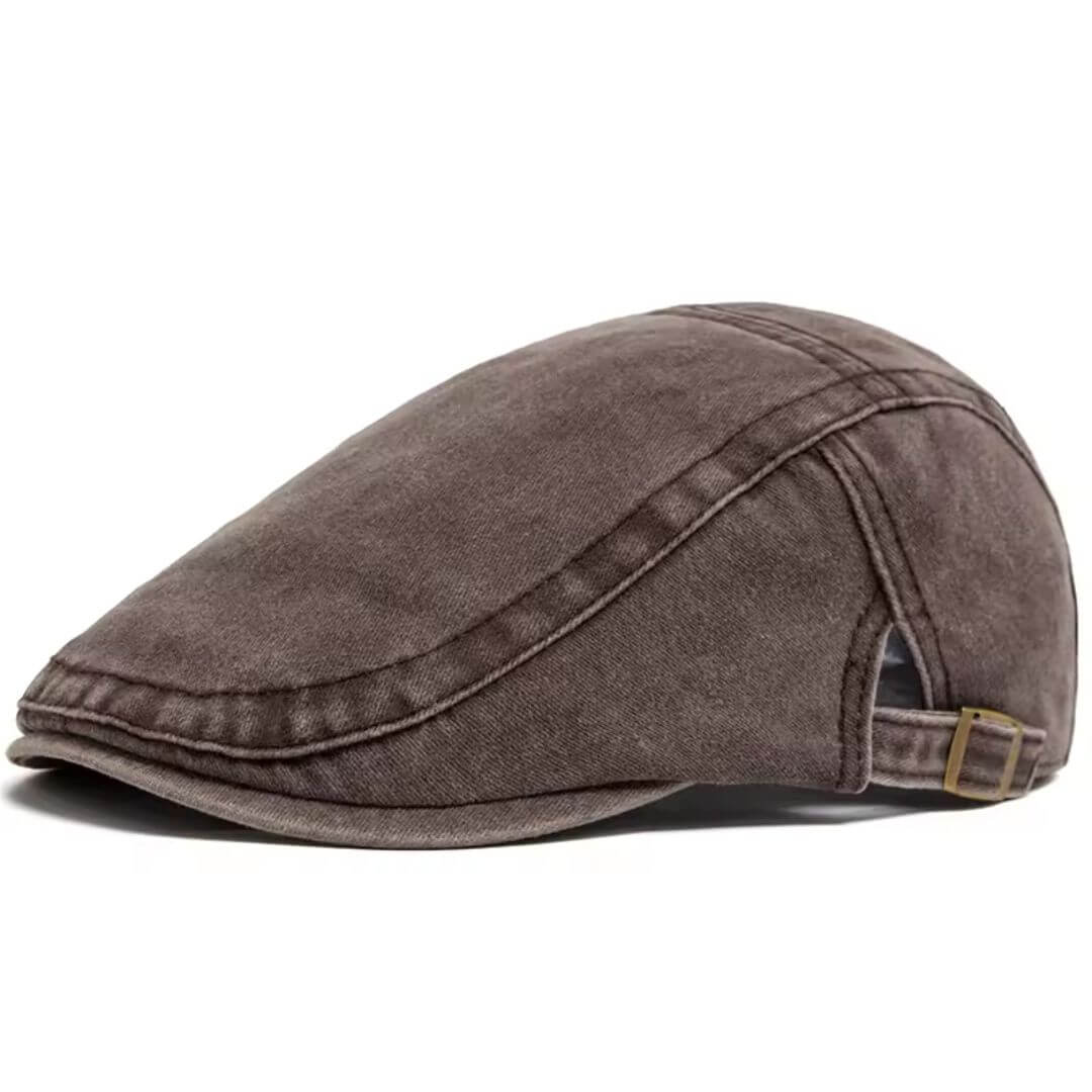 Flat cap in denim — STOKESLEY