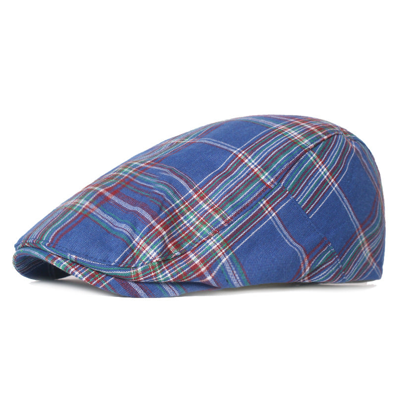 Tartan flat cap in a wool blend — WIGTON