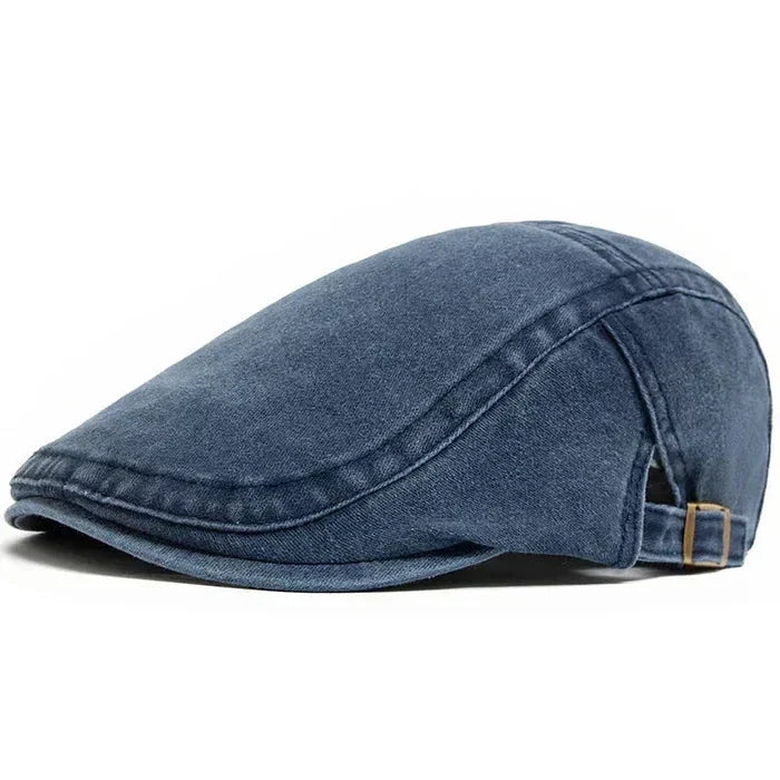 Flat cap in denim — WADEBRIDGE