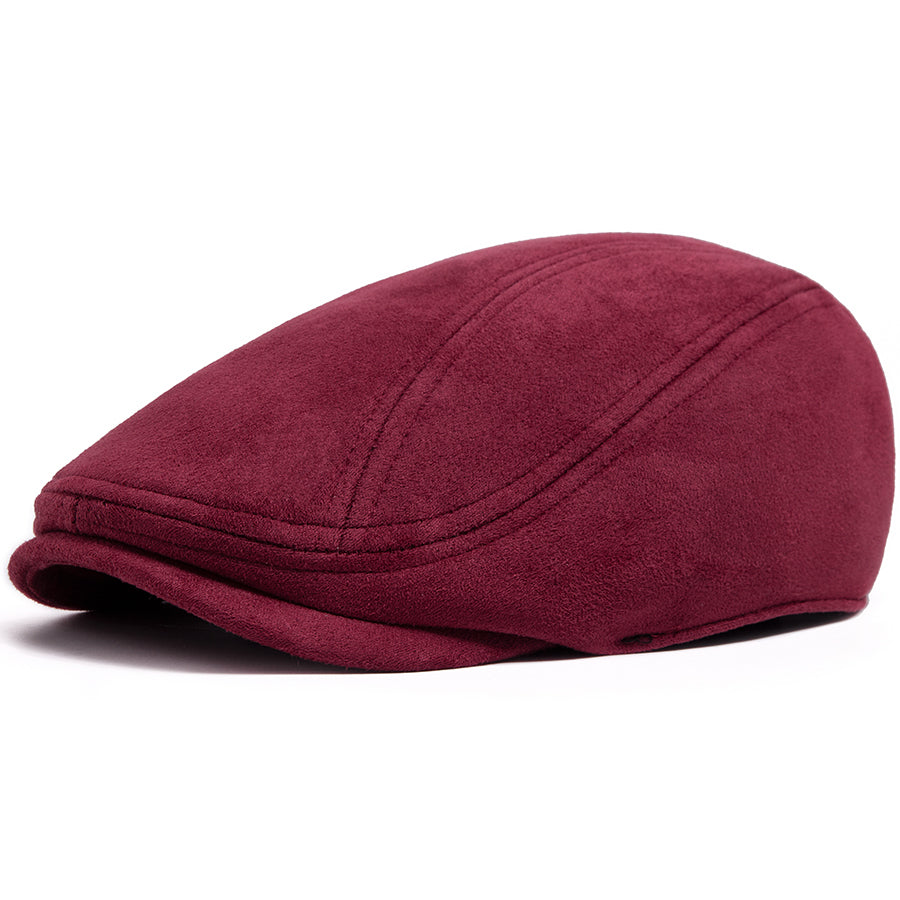 Flat cap in suede — AMBLESIDE