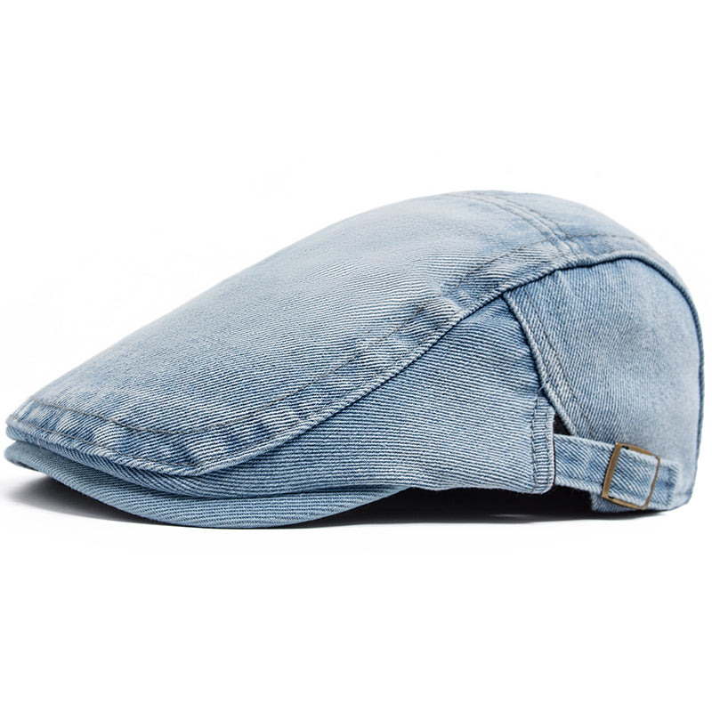 Flat cap in denim — ROTHBURY