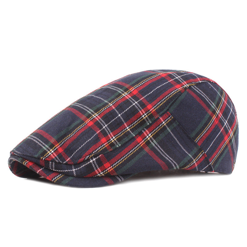 Tartan flat cap in a wool blend — WIGTON