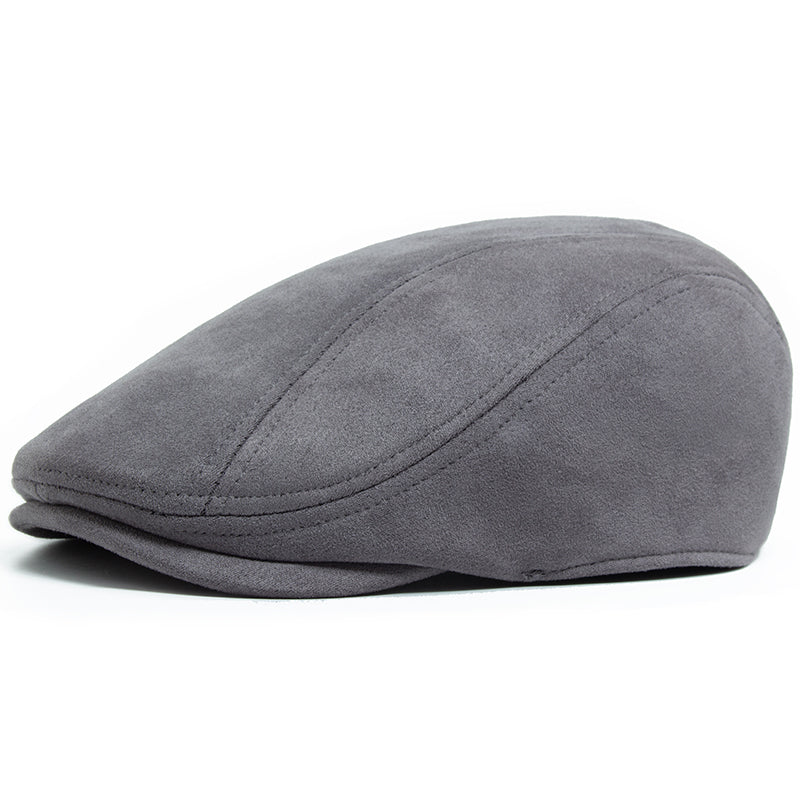 Flat cap in suede — AMBLESIDE