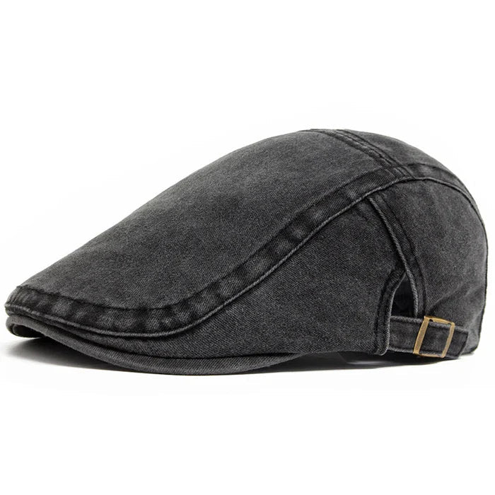 Flat cap in denim — WADEBRIDGE