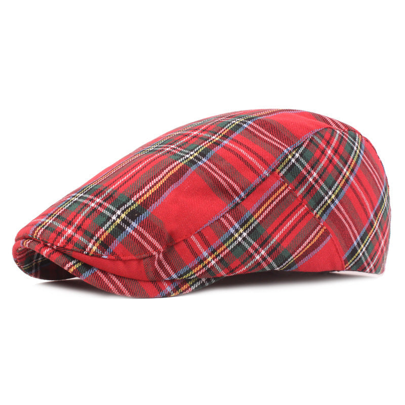 Tartan flat cap in a wool blend — WIGTON