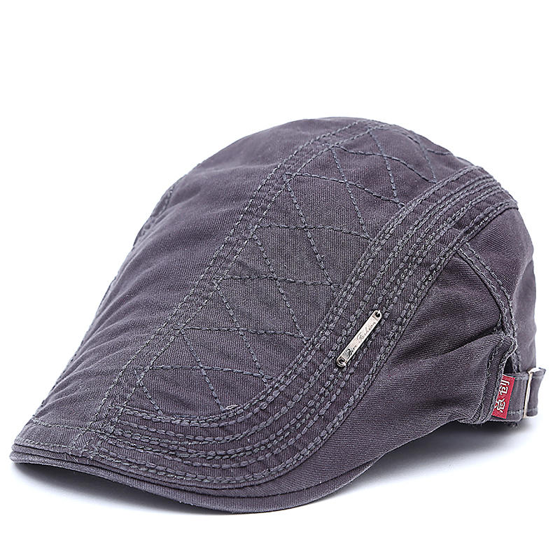 Flat cap in cotton — STANHOPE