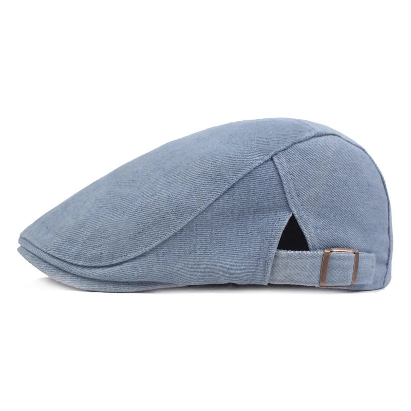 Flat cap in denim — BERWICK
