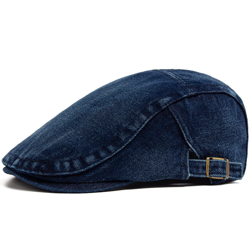 Flat cap in denim — ROTHBURY
