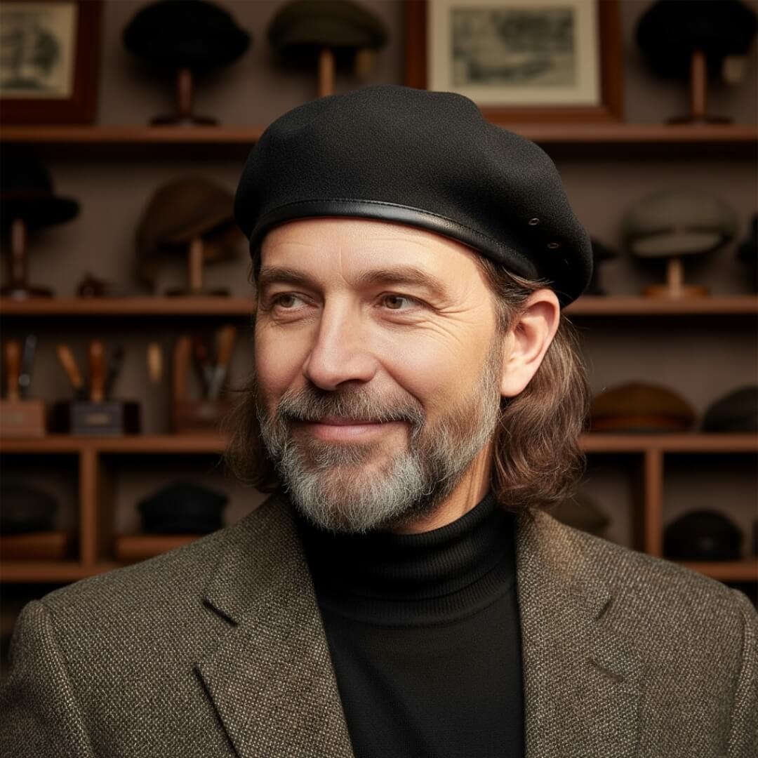Beret in a wool blend — BEDALE