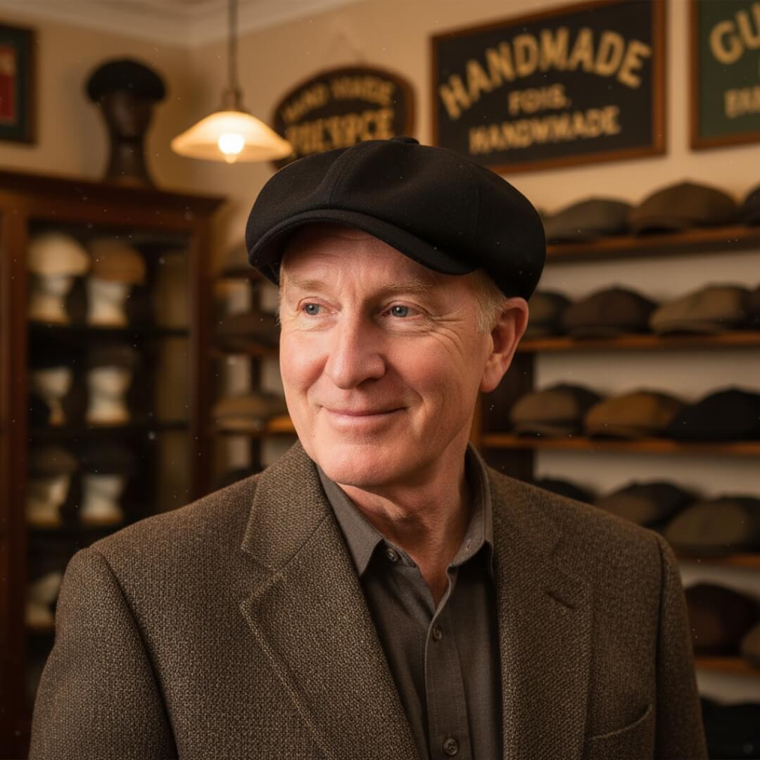 Newsboy cap in cotton — BRAMPTON