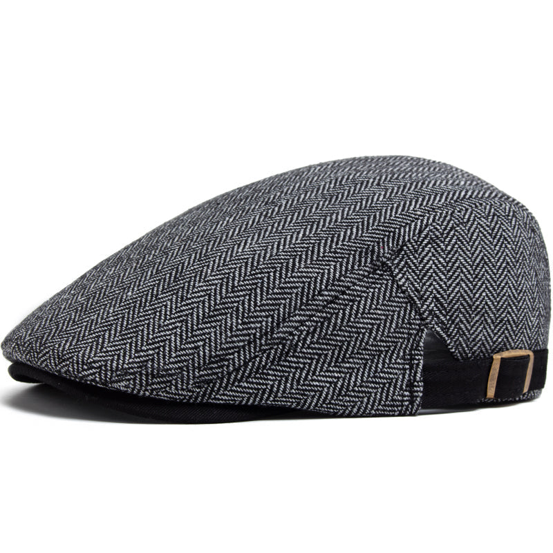 Herringbone driver cap in wool — DISS