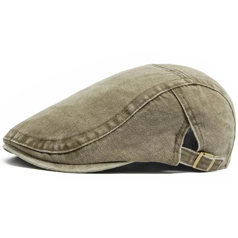Flat cap in denim — BRECON