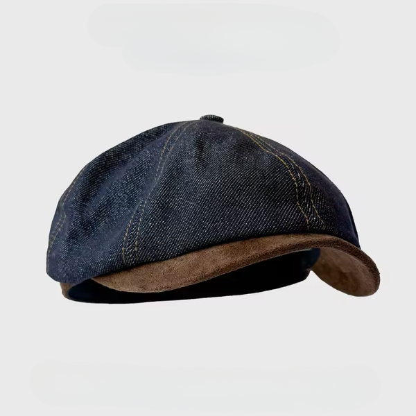 Flat cap in denim — HELMSLEY
